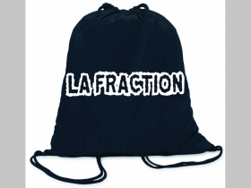 La Fraction ľahké sťahovacie vrecko ( batôžtek / vak ) s čiernou šnúrkou, 100% bavlna 100 g/m2, rozmery cca. 37 x 41 cm